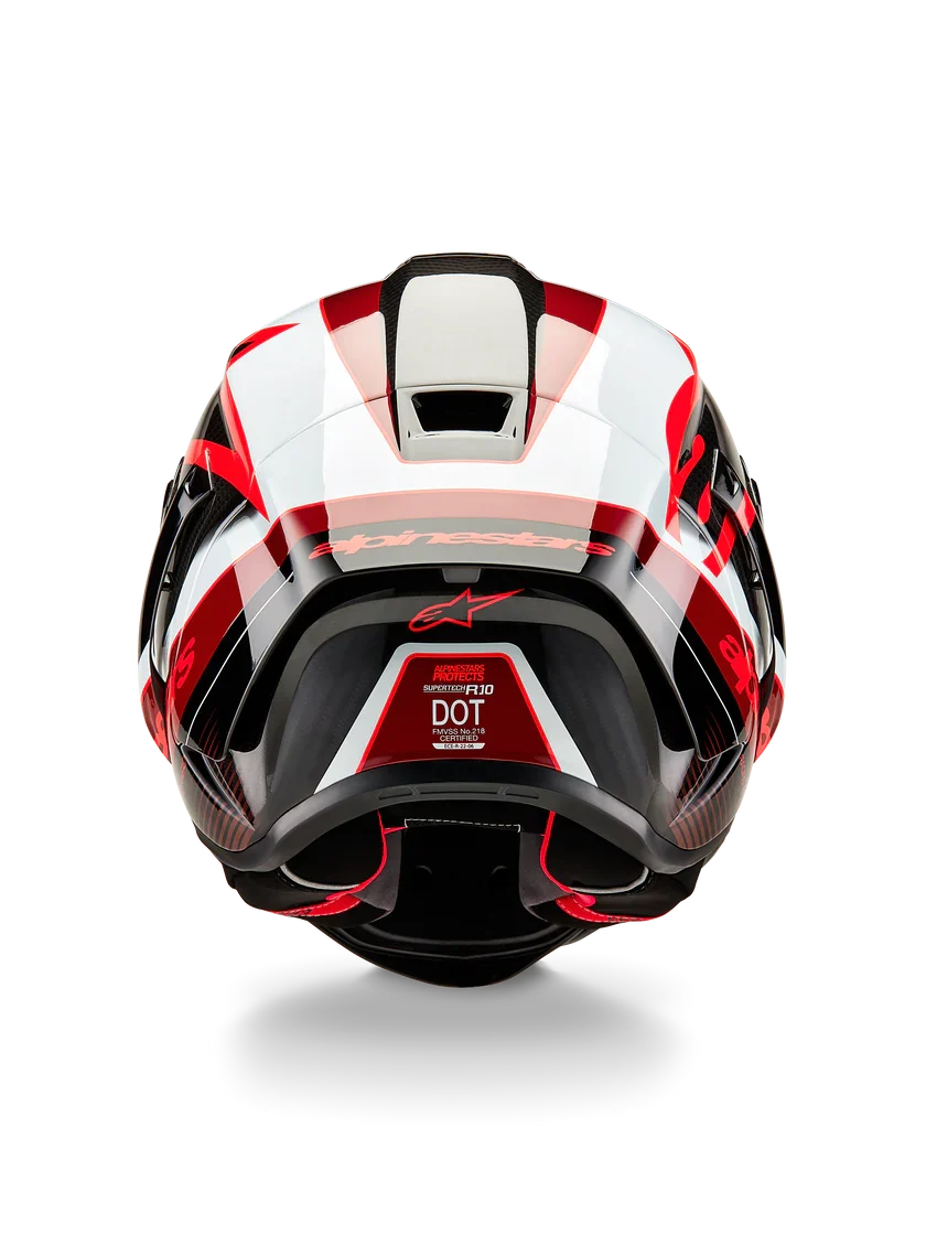 Alpinestars Helmet Supertech R10 Team Black/Carb/Red/White