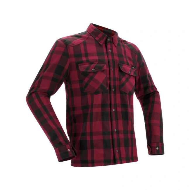 FOREST SHIRT BLACK/BURGUNDY