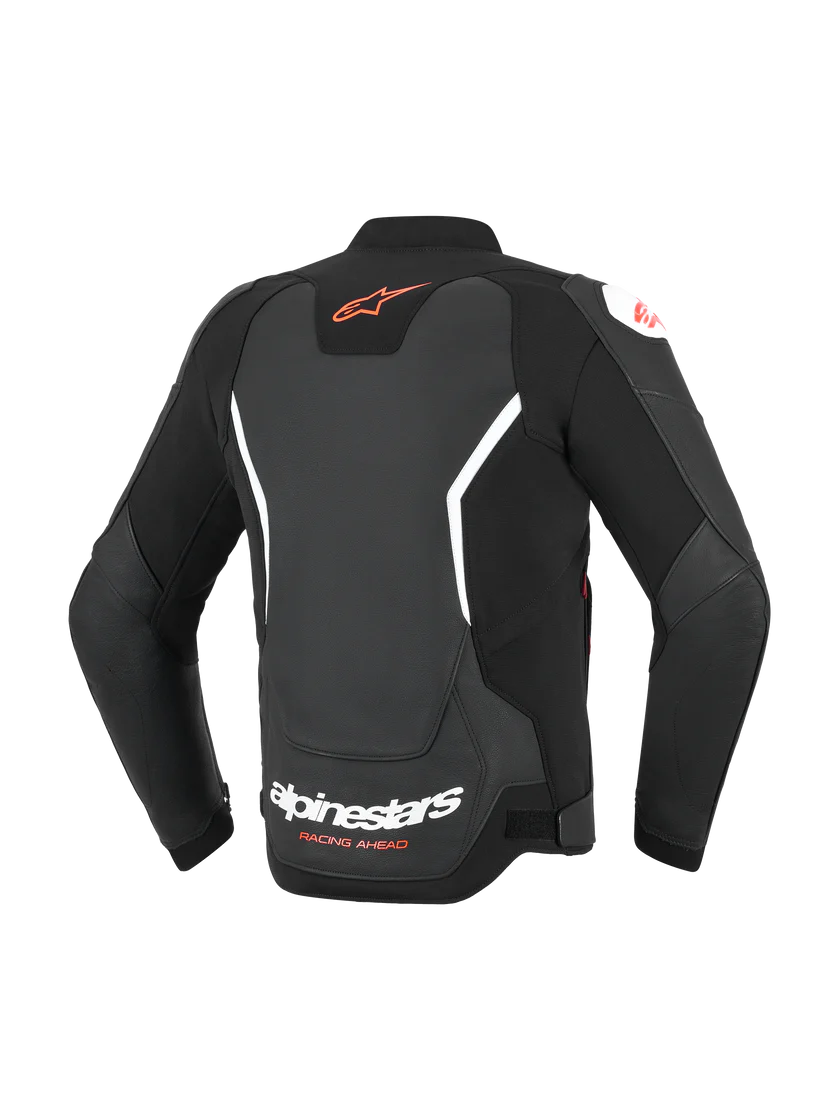 ALPINESTAR LEATHER JACKET GP FORCE V2 BLACK/WHITE