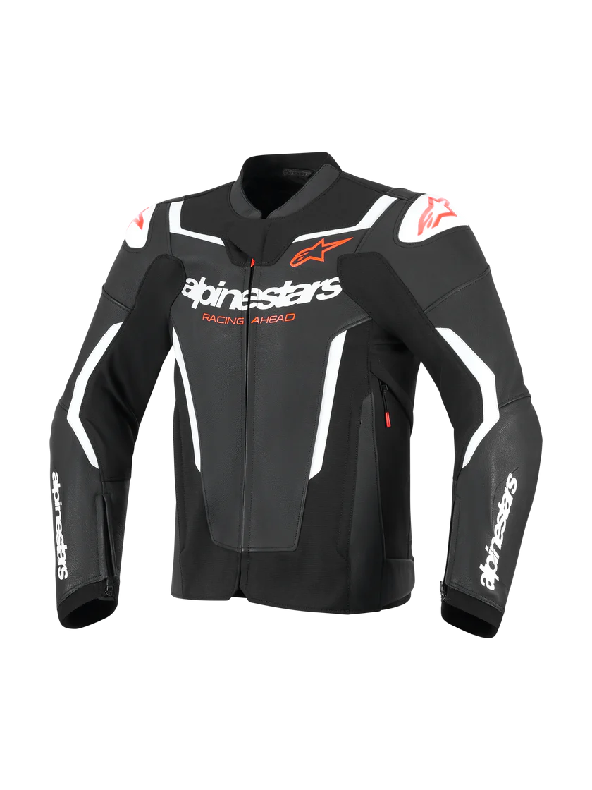 ALPINESTAR LEATHER JACKET GP FORCE V2 BLACK/WHITE