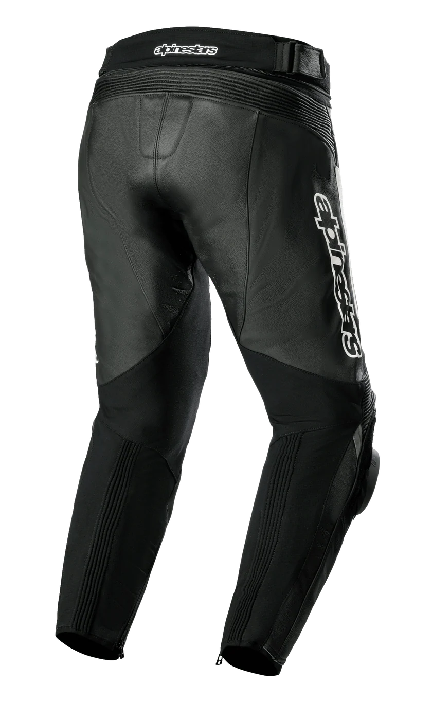 ALPINESTAR LEATHER PANT MISSILE V3 BLACK/WHITE