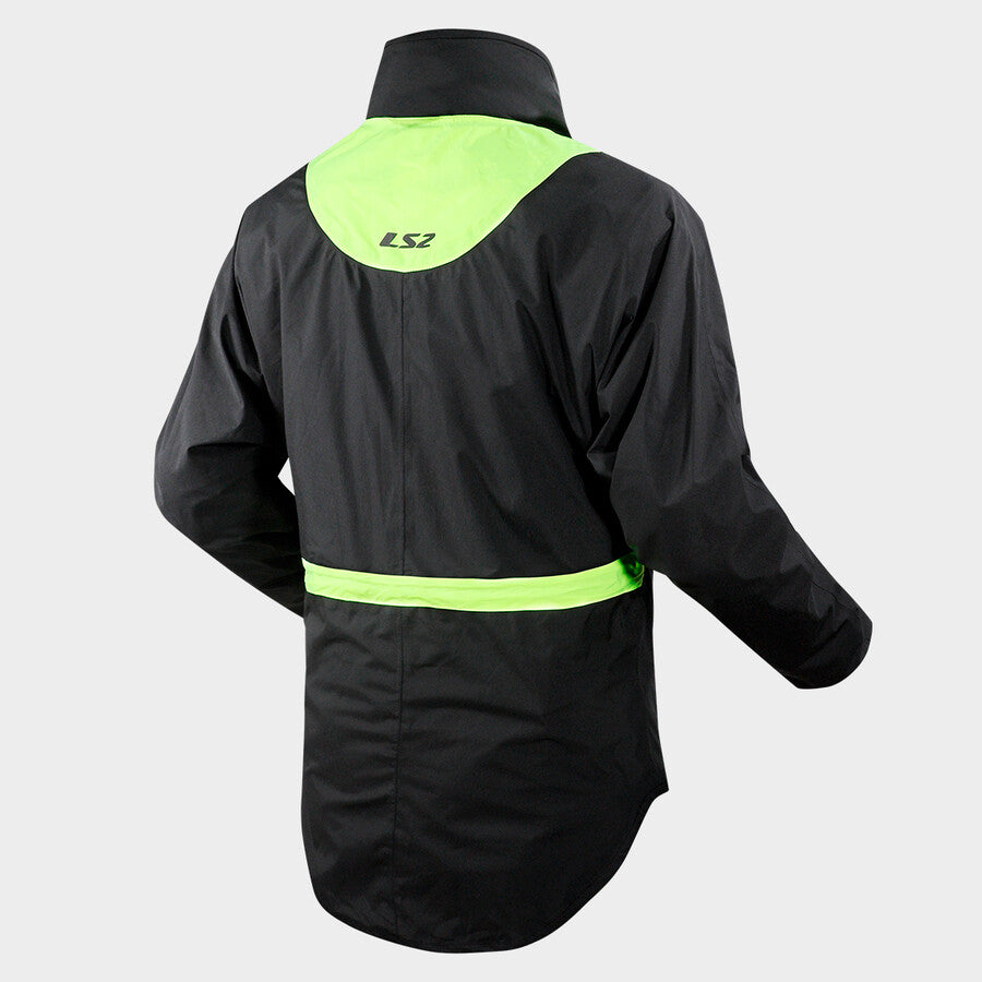 LS2 X-RAIN JACKET BLACK YELLOW