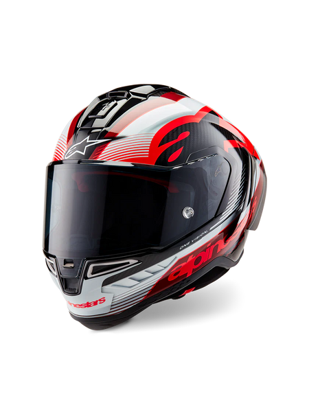 Alpinestars Helmet Supertech R10 Team Black/Carb/Red/White