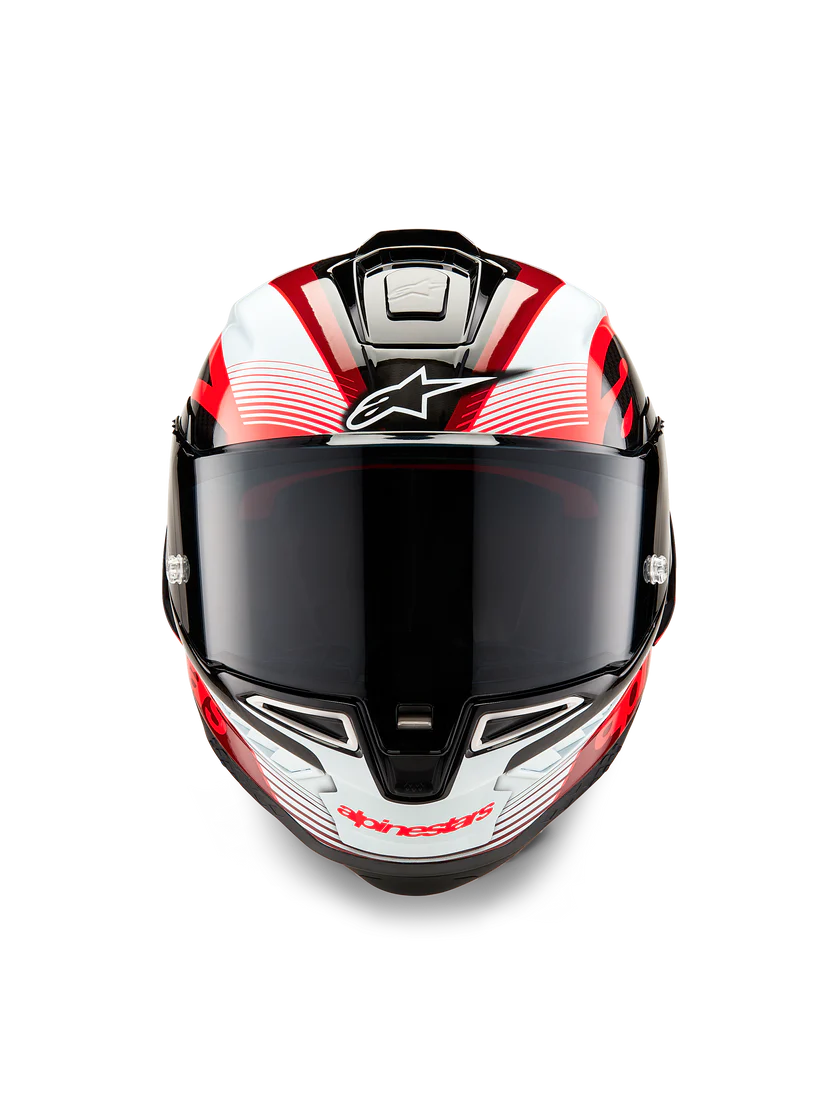Alpinestars Helmet Supertech R10 Team Black/Carb/Red/White