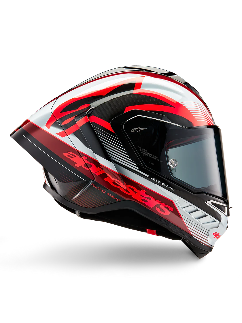 Alpinestars Helmet Supertech R10 Team Black/Carb/Red/White