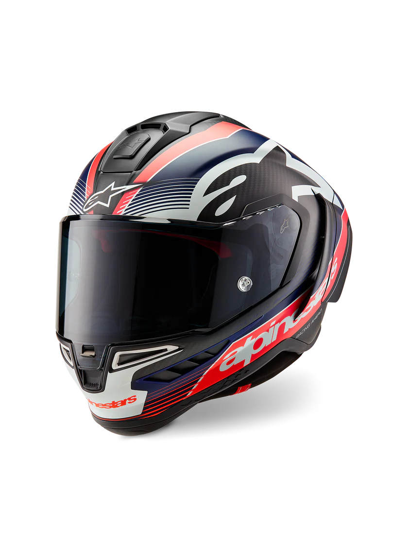 Alpinestars Helmet Supertech R10 Team Black/Carb/Blue/White