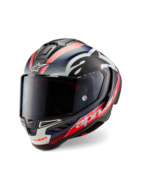 Alpinestars Helmet Supertech R10 Team Black/Carb/Blue/White