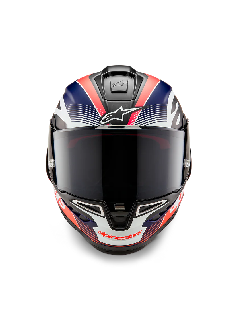 Alpinestars Helmet Supertech R10 Team Black/Carb/Blue/White