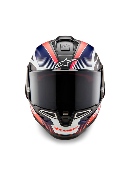 Alpinestars Helmet Supertech R10 Team Black/Carb/Blue/White