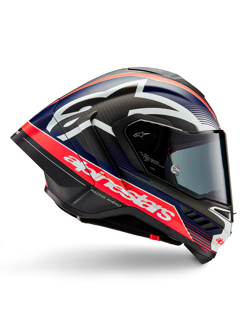 Alpinestars Helmet Supertech R10 Team Black/Carb/Blue/White