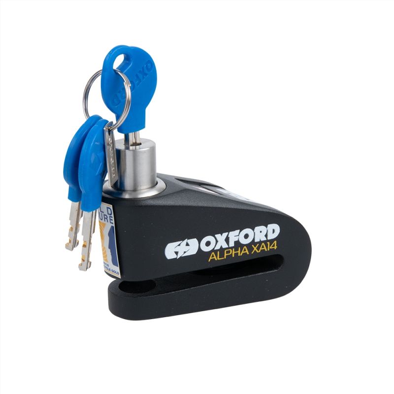 Alpha XA14 Alarm Disc Lock Black/Black