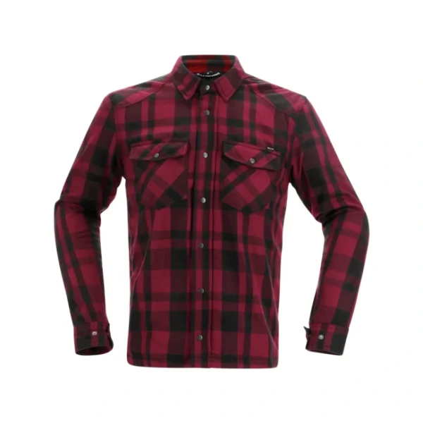 FOREST SHIRT BLACK/BURGUNDY