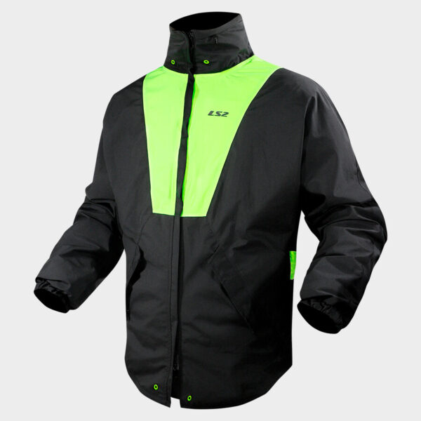 LS2 X-RAIN JACKET BLACK YELLOW