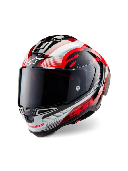 Alpinestars Helmet Supertech R10 Team Black/Carb/Red/White