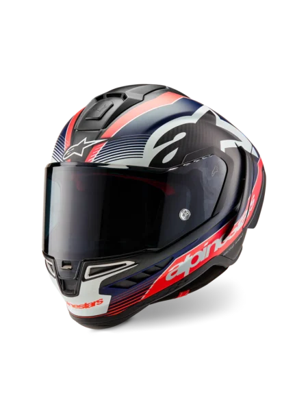 Alpinestars Helmet Supertech R10 Team Black/Carb/Blue/White