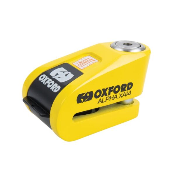 Alpha XA14 Alarm Disc Lock Yellow/Black